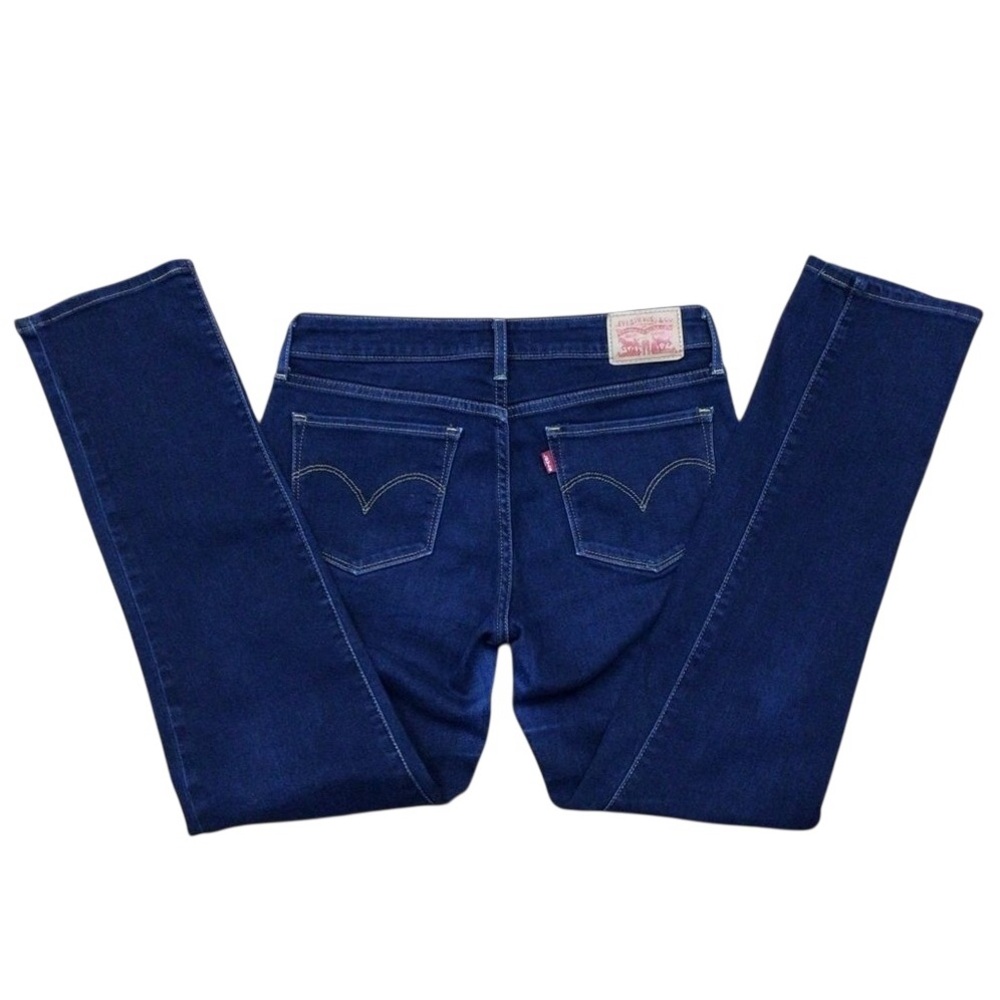 LEVI’S 712 slim dark blue 28 medium rise waist stretchy denim flattering western